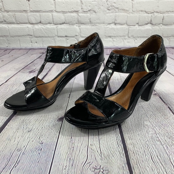 Patent Leather Tstrap Heels Size 65m 